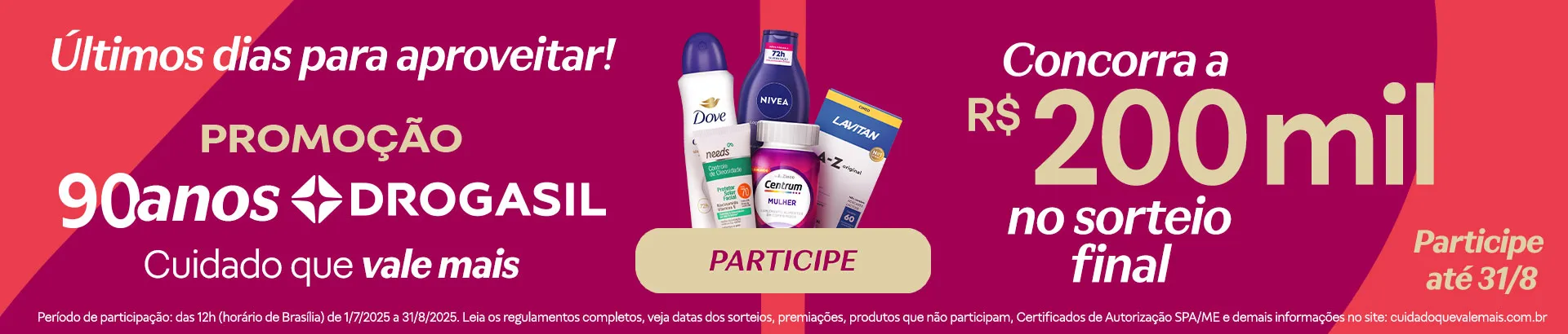 Promoção Cuidado que Vale Mais Drogasil 2025