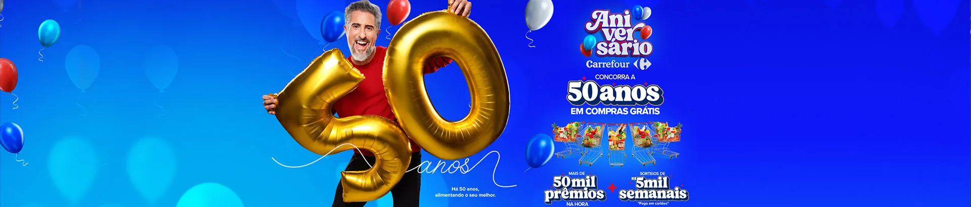 Promoção Aniversário Carrefour 50 Anos 2025