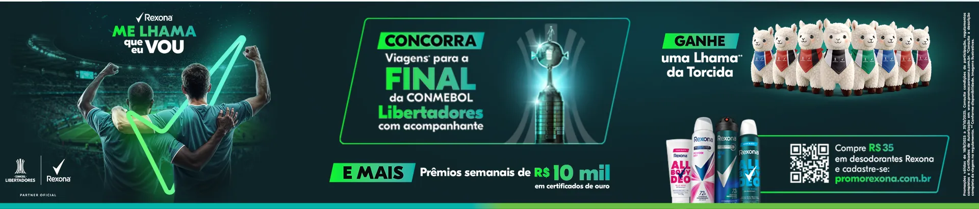 Promoção Rexona Me Lhama que Eu Vou 2025