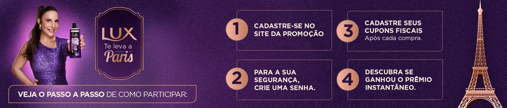 Promoção Lux Te Leva para Paris