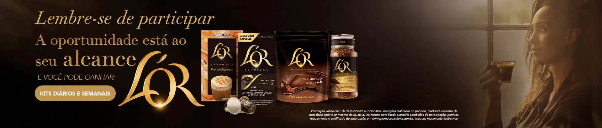 Promoção Viaje no Sabor de Café L'OR 2025
