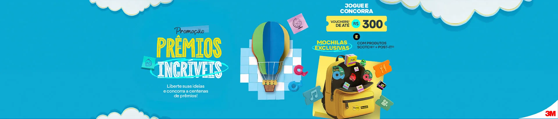 Promoção 3M Scotch e Post-it Prêmios Incríveis 2025