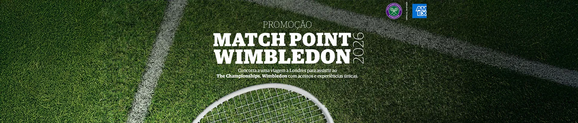 Promoção Match Point Wimbledon 2026