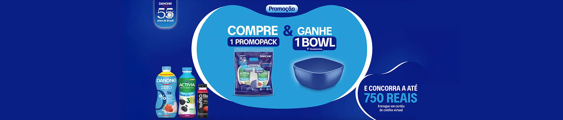 Promoção 55 Anos Danone 2026