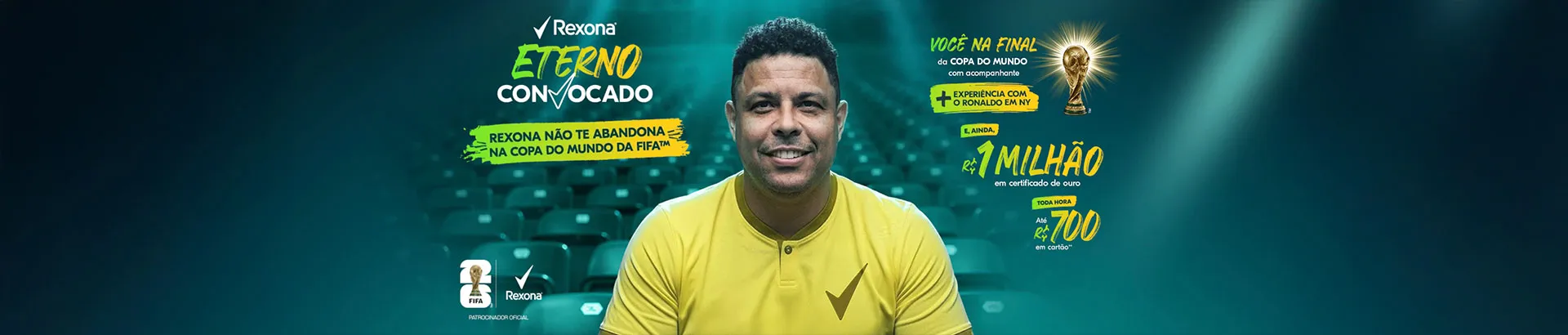 Promoção Rexona O Eterno Convocado 2026