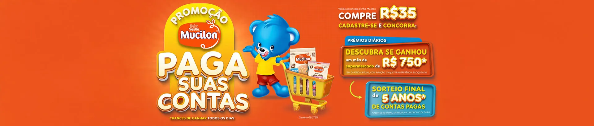 Promoção Mucilon Paga suas Contas 2026