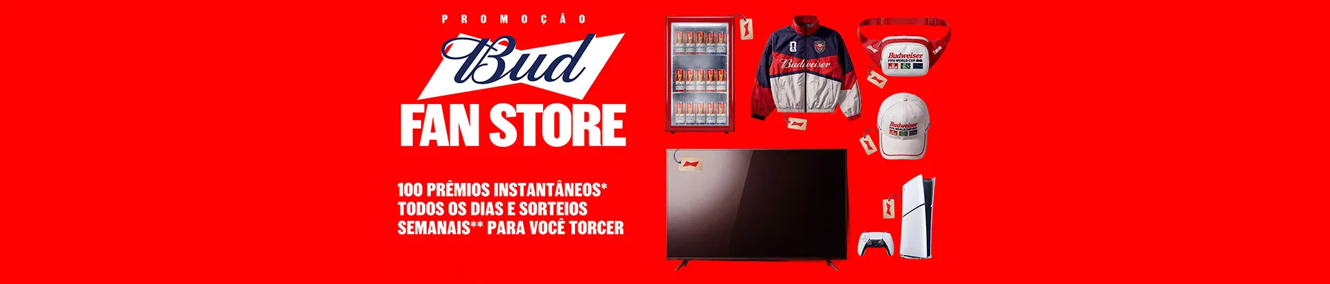 Promoção Bud Fan Store Copa 2026