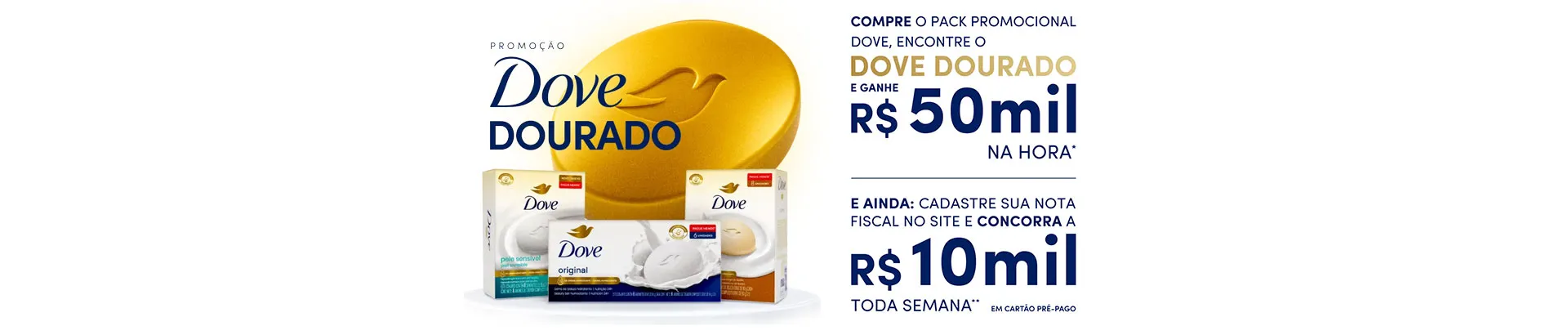 Promoção Dove Dourado 2026