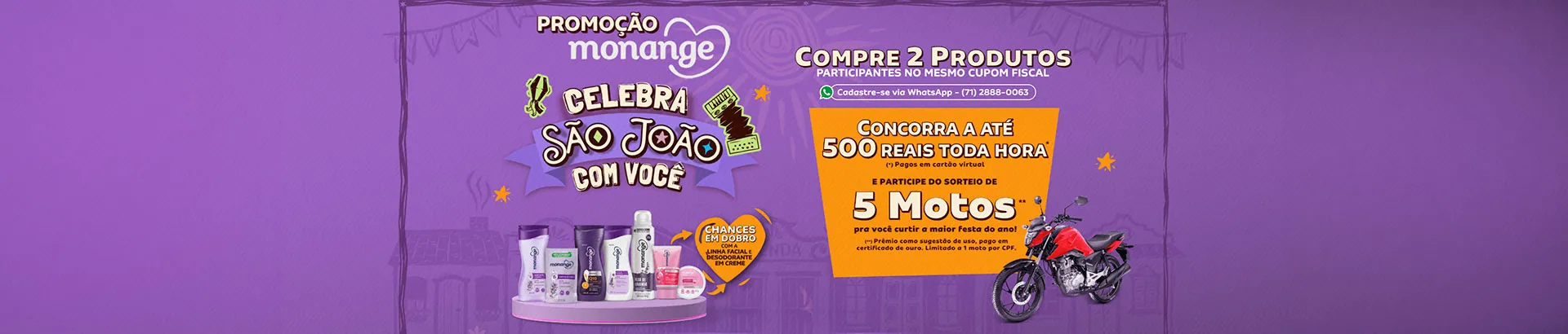 Promoção Monange Celebra o São João com Você 2026