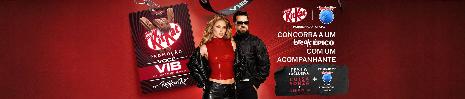 Promoção KitKat Você Vib no Rock in Rio 2026