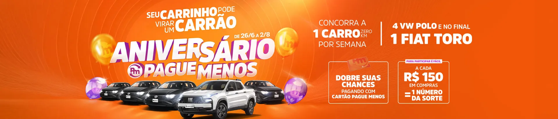 Promoção Aniversário Pague Menos 2026