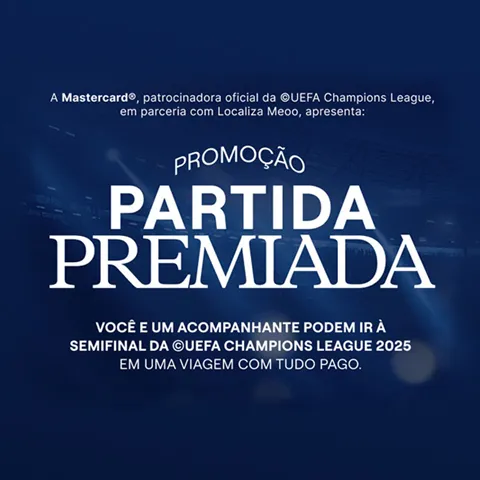 Promoção Localiza e Mastercard 2024 Partida Premiada