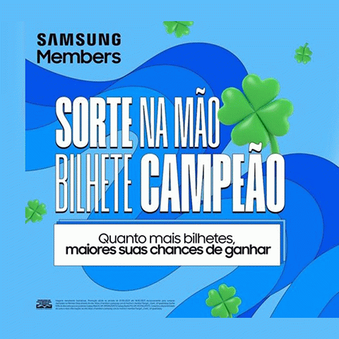 Promoção Samsung 2024 Sorte na Mão, Bilhete Campeão