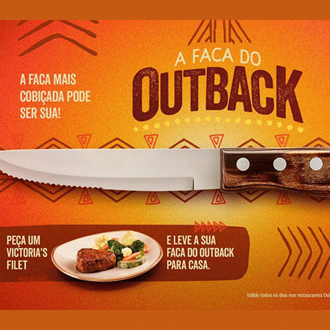 Promoção Outback Steakhouse 2024 Faca do Outback