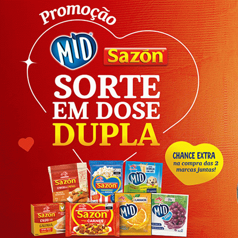 Promoção MID e Sazón 2024 Sorte em Dose Dupla