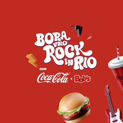 Promoção Bob's & Coca-Cola 2024 Bora pro Rock In Rio