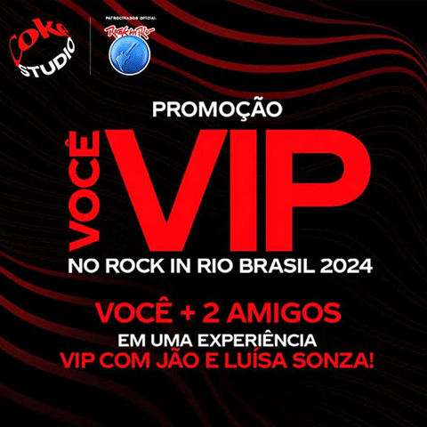 Promoção Coca-Cola 2024 Você VIP no Rock In Rio