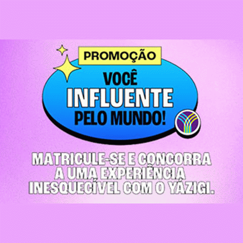 Promoção Yazigi Você influente pelo Mundo 2023