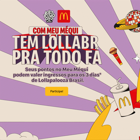 Promoção McDonald's com Meu Méqui, Tem Lolla pra Todo Fã 2025