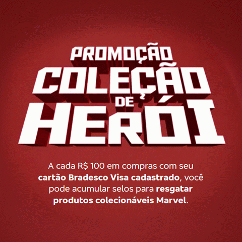 Promoção Visa Bradesco Coleção de Herói 2025