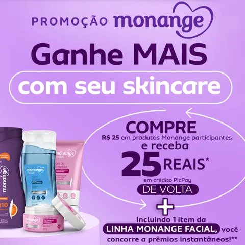 Promoção Monange Ganhe Mais com Seu Skincare 2025