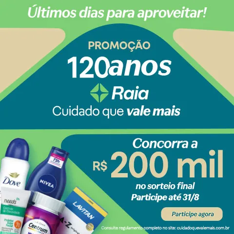 Promoção Cuidado que Vale Mais Droga Raia 2025