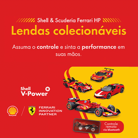 Promoção Lendas Colecionáveis Shell  & Scuderia Ferrari HP 2025