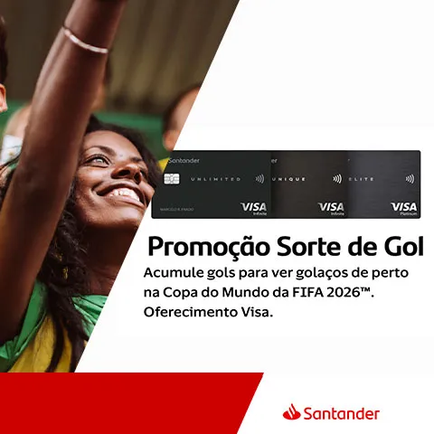 Promoção Visa Santander Sorte de Gol 2026