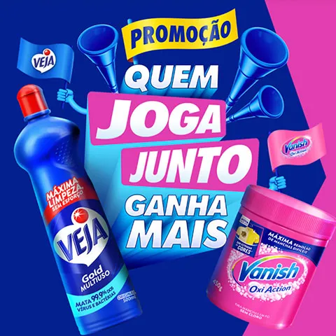 Promoção Veja Vanish Quem Joga Junto Ganha Mais 2026