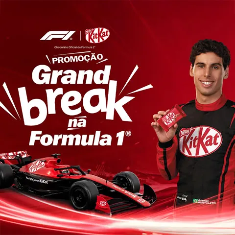 Promoção KitKat Grand Break na Fórmula 1 2026