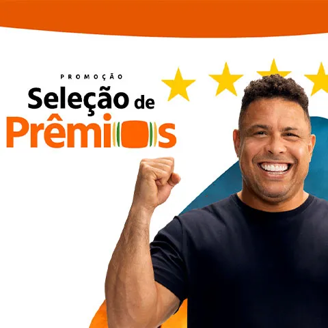 Promoção Itaú Seleção de Prêmios 2026 com Ronaldo Fenômeno
